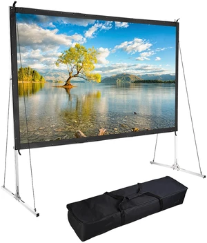 Yescom 100" Projector Screen with Stand Carry Bag 16:9 4K HD With Aluminum Stand 160° View for Event Parties Yescom 100" Projector Screen with Stand Carry Bag 16:9 4K HD With Aluminum Stand 160° View for Event Parties