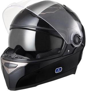 AHR RUN-F1 DOT Motorcycle Full Face Helmet Dual Visors Sun Shield Street Bike Motorbike Touring ABS