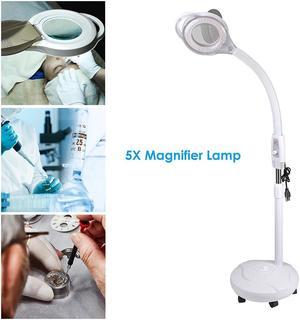 5X LED Magnifying Lamp Desk Light with Clamp Adjustable Arm for