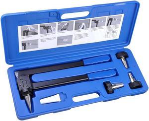 PEX Expansion Tool Kit Tube Expander w/ 1/2" 3/4 1 Expander Heads Carry Case