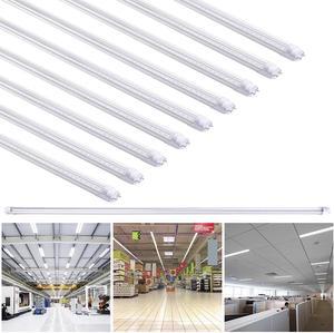 10 Pack 18W T8 4FT LED Light Fluorescent Tube 6500K Cool White Replacement Lamp Bulb Clear
