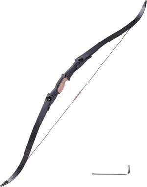 Yescom 54" 28Lbs Recurve Bow Archery Traditional Takedown Right Left Hand Hunting Game Practice
