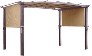17x6.8 Ft  Pergola Canopy Replacement Cover Outdoor Yard Patio Beige 200g UV30+