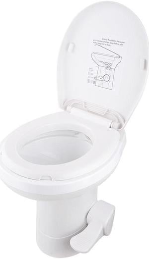 Gravity Flush Toilet RV Toilet Foot Pedal Flush HDPE 20 High Profile Motorhome Caravan Travel