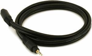 Monoprice 105586 3-Feet Premium Stereo Male to Stereo Female 22AWG Extension Cable - Black