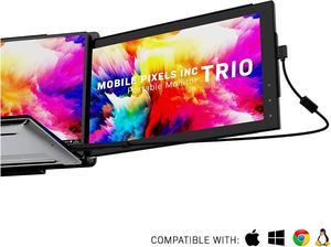 Mobile Pixels TrioTrio Max Portable Monitor System USB A USB C Plug and Play Mac PC Linux  Trio 125 Monitor