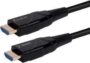 Monoprice 4K High Speed HDMI Cable 15 Meters (49ft) Black | AOC, 18Gbps, Compatible with Playstation 4 PS3, UHD TV, Monitors - SlimRun AV Series