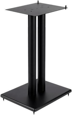 Monoprice Monolith 28in Steel Speaker Stand with Adjustable Top Plate (Each) Hold Speakers Weighing Up To 75 Pounds, ScratchResistant, Perfect For Center or Bookshelf Speakers