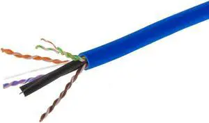 Monoprice Cat6 Plenum Bulk Cable - 500 Feet - Blue | UL, Solid, 550MHz, UTP, CMP, Bare Copper, 10G, 23AWG (TAA), For Server Applications, Cloud Computing, Video Surveillance Monoprice Cat6 Plenum Bulk Cable - 500 Feet - Blue | UL, Solid, 550MHz, UTP, CMP, Bare Copper, 10G, 23AWG (TAA), For Server Applications, Cloud Computing, Video Surveillance