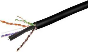 Monoprice Cat6 Plenum Bulk Cable - 500 Feet - Black | UL, Solid, 550MHz, UTP, CMP, Bare Copper, 10G, 23AWG (TAA), For Server Applications, Cloud Computing, Video Surveillance Monoprice Cat6 Plenum Bulk Cable - 500 Feet - Black | UL, Solid, 550MHz, UTP, CMP, Bare Copper, 10G, 23AWG (TAA), For Server Applications, Cloud Computing, Video Surveillance