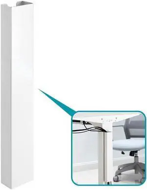 MPM 14-Inch Magnetic Cable Management Channel, Wire Organizer, Desk Wire Management, Cord Cable Organizer, With Strong M
