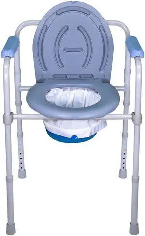 Monoprice SevaCare Bedside Commode Disposable Liner with Draw String and Absorbent Pads(50 per box)