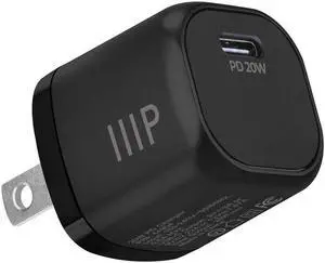 Monoprice 20W USBC Mini Cubic Wall Charger Black