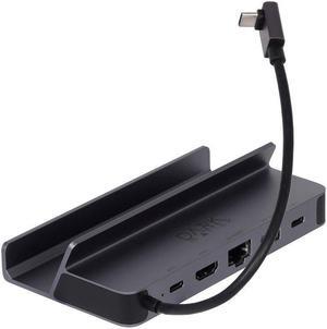 Dark Matter by Monoprice 6-in-1 Steam Deck Dock USB-C Charging Station with HDMI 2.0 4K@60Hz, Gigabit Ethernet, USB-A 3.