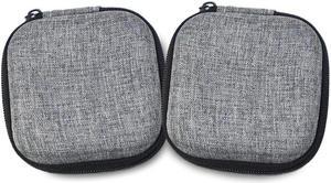 MPM 2 Pack Charger and Cable Hard Travel Case, Electronic Cord Organizer Phone Charging Carry Case, Adapter Storage Hold