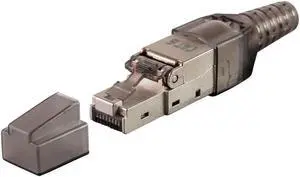 Monoprice Entegrade Series Cat6 RJ-45 Field Connection Modular Plug, Shielded for 23/24AWG Installation Cable, 10 pack