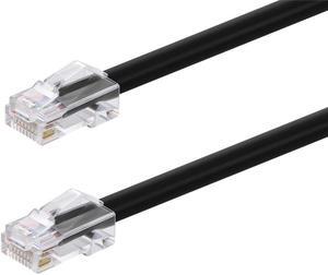 Monoprice Cat6A Patch Cable - 100 Feet - Black | 26AWG, 10G, Bare Copper Conductor, Gold Plated Copper Connector, RJ45, Non-Booted Ethernet Cable