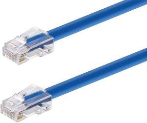 Monoprice Cat6A Patch Cable - 7 Feet - Blue | 26AWG, 10G, Bare Copper conductor, Gold Plated Copper Connector, RJ45, Non-booted Ethernet Cable