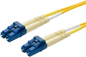 Monoprice Single-Mode Fiber Optic Cable - LC-LC UL 3mm 9/125 OFNR Duplex Yellow 3m Monoprice Single-Mode Fiber Optic Cable - LC-LC UL 3mm 9/125 OFNR Duplex Yellow 3m