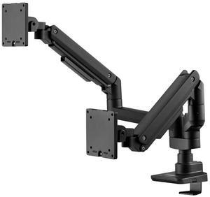 Workstream by Monoprice Heavy Duty Dual Monitor Gas Spring Desk Mount - Up to 35in/44 lbs Ultrawide Screens, Detachable