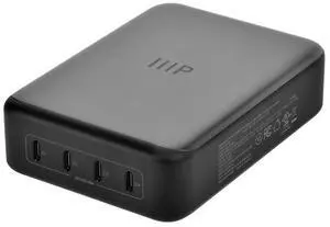Monoprice 4-Port 240W GaN Charger with USB-C and AC Conversion: For Laptops, Tablets, and Phones