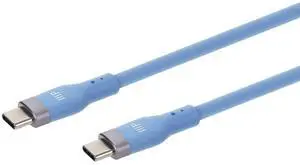 Monoprice USB Gen 2 USB-C to USB-C Silicone Cable 6ft Blue