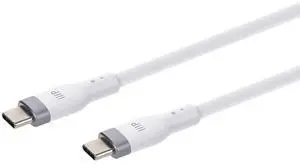 Monoprice USB 2.0 USB-C to USB-C Silicone Cable 10ft White