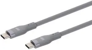 Monoprice USB 2.0 USB-C to USB-C Silicone Cable 6ft Gray