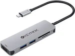 5-in-1 USB-C Hub with 4K HDMI Output and Card Reader 5-in-1 USB-C Hub with 4K HDMI Output and Card Reader
