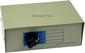 Monoprice 4x1 DB15 Female Manual Data Switch Box