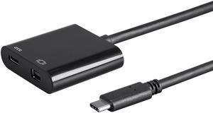 Monoprice USB-C to Mini DisplayPort & USB-C (F) Dual Port Adapter - Select Series