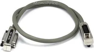 Monoprice IEEE-488 Cable - 1m - Gray,  With Metal Hood