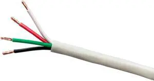 Monoprice Speaker Wire, Burial Rated, 4-Conductor, 16AWG, 250ft, Gray