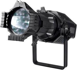 Monoprice COB LED Ellipsoidal - White | 3200k, 26 Degree, 200W, Interchangeable lens, Manual focus - Stage Right Series