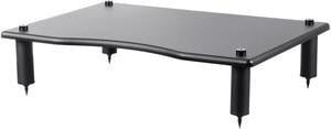 Monoprice Monolith Amplifier/Component Stand - Black (23.8 x 16.7 x 4.7 Inches) Compatible With Bose, Polk, Sony, Yamaha, Pioneer and others