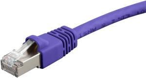 Monoprice Cat6A Ethernet Patch Cable - 7 Feet - Purple | Network Internet Cord - RJ45, 550Mhz, STP, Pure Bare Copper Wire, 10G, 26AWG