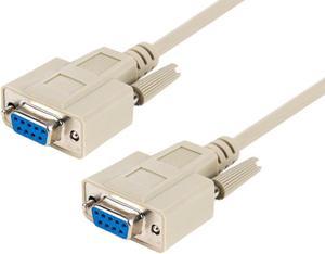 Monoprice 6ft Molded DB9 Female/Female Serial Cable