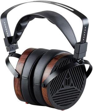 Monoprice Monolith M1060 Over Ear Planar Magnetic Headphones - Black/Wood With 106mm Driver, Open Back Design, Comfort Ear Pads For Studio/Professional