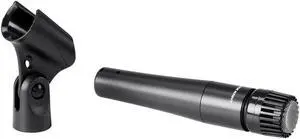 Monoprice Performance Dynamic Instrument Microphone with Clip and Bag, Unidirectional Cardioid Pickup Pattern, For Guitars Amps, Drums, or Horns