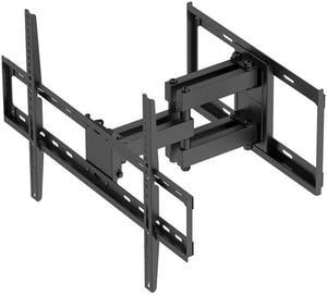 Monoprice Full Motion TV Wall Mount Bracket For 40" To 90" TVs up to 132lbs, Max VESA 600x400, Works with Concrete, Brick, and Wooden Studs