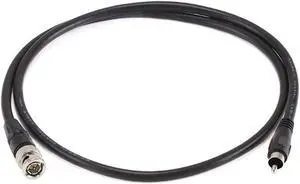Monoprice 3ft BNC Male to RCA Male RG-59U Cable - Black