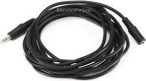 Monoprice 6ft Designed for Mobile 3.5mm Stereo Male to RCA Stereo Male (Gold Plated) - Black