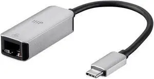 Monoprice USB-C to HDMI VGA USB 3.0 Gigabit RJ45 SD Card USB-C Data Port USB-C PD Dock Adapter, 100W, 2-Port, 4K@30Hz, with Folding Type-C Connector