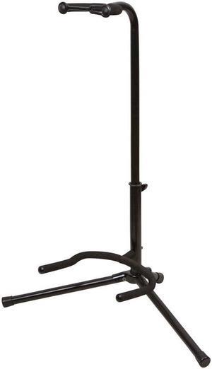 Monoprice Classic Single Guitar Stand - Black | 25 - 29 Inch Adjustable Neck, 20.5 Inch Base Span Compatible With All Standard Sized Guitars
