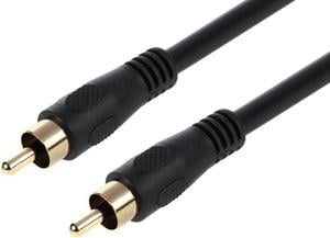 Monoprice 6ft Coaxial Audio/Video RCA Cable M/M RG59U 75ohm (for S/PDIF, Digital Coax, Subwoofer & Composite Video)