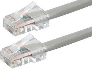 Monoprice Cat6 Ethernet Patch Cable - 15 Feet - Gray | Network Internet Cord - RJ45, Stranded, 550Mhz, UTP, Pure Bare Copper Wire, 24AWG - Zeroboot Series