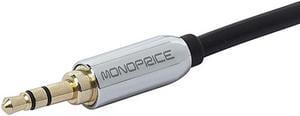 Monoprice 10ft Designed for Mobile 3.5mm Stereo Male to RCA Stereo Male (Gold Plated) - Black