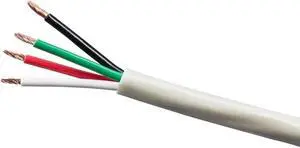 Monoprice Speaker Wire, Burial Rated, 4-Conductor, 12AWG, 250ft, Gray