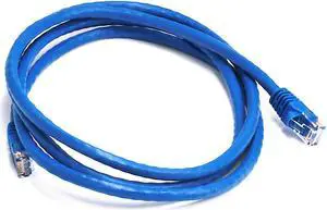 Monoprice Cat5e Ethernet Patch Cable - 5 Feet - Blue | Network Internet Cord - RJ45, Stranded, 350Mhz, UTP, Pure Bare Copper Wire, 24AWG
