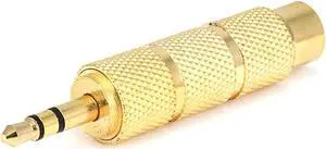 Monoprice Metal 3.5mm TRS Stereo Plug to 1/4in (6.35mm) TRS Stereo Jack Adapter, Gold Plated Monoprice Metal 3.5mm TRS Stereo Plug to 1/4in (6.35mm) TRS Stereo Jack Adapter, Gold Plated
